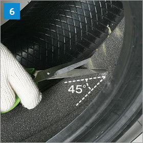 内面タイヤパンク修理の方法6