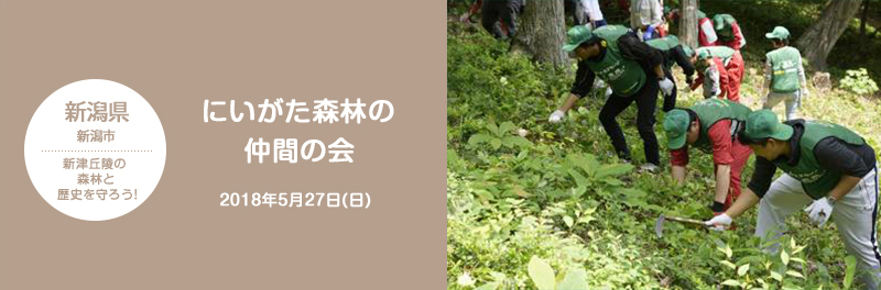 新潟県 新潟市 新津丘陵の森林と歴史を守ろう! にいがた森林の仲間の会 2018年5月27日(日)