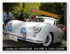 Car No.50:PORSCHE 356 PRE A 1300 COUPE